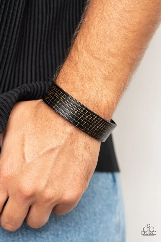 Bracelets Paparazzi Bracelet Rugged Reputation Black Paparazzi Jewelry