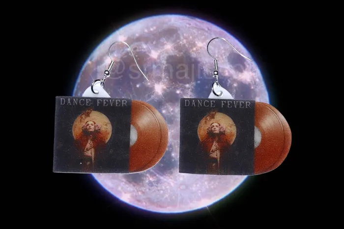Earrings Florence and the Machine Dance Fever Vinyl Album Handmade Earrings Sam Makes Things