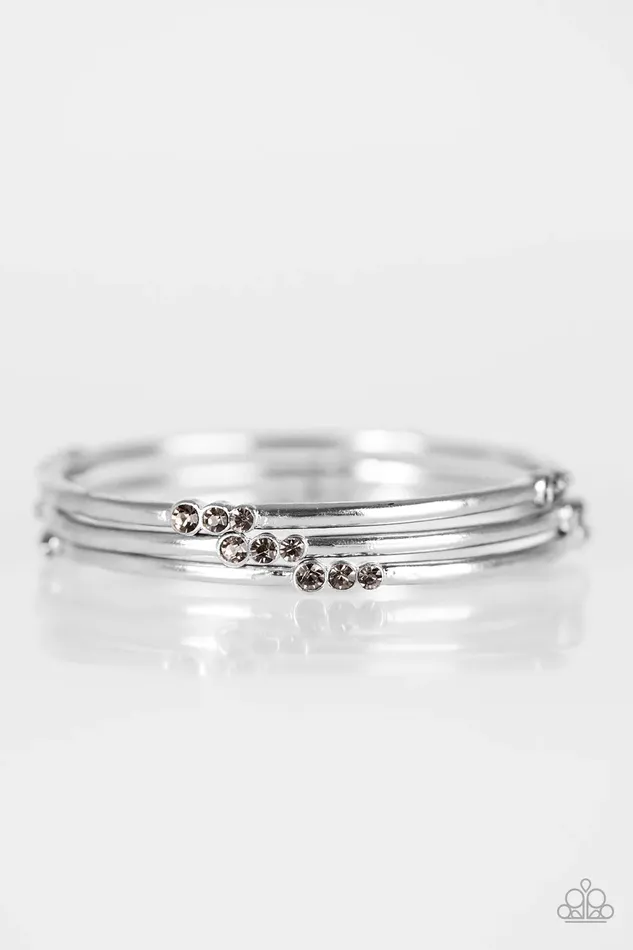 Paparazzi Bracelet Glitter Is My Basic Silver Paparazzi Jewelry Bracelets