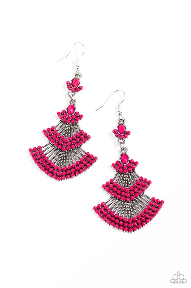 Paparazzi Earring Eastern Expression Pink Paparazzi Jewelry Earrings Paparazzi Earring Eastern Expression Pink Paparazzi Jewelry Earrings