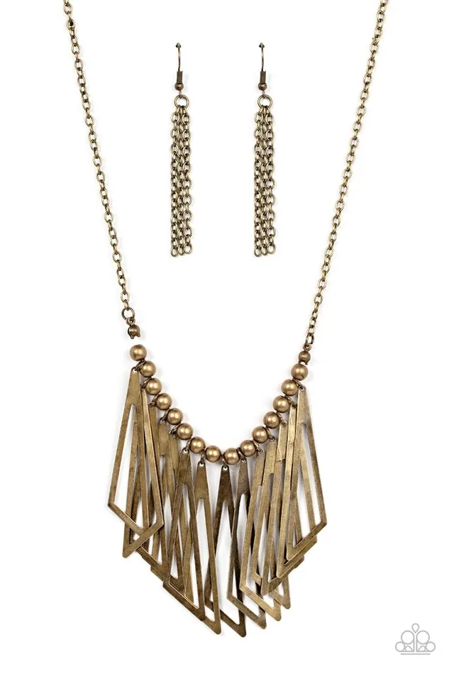 Paparazzi Jewelry Necklaces Paparazzi Necklace Industrial Jungle Brass Paparazzi Jewelry Necklaces Paparazzi Necklace Industrial Jungle Brass