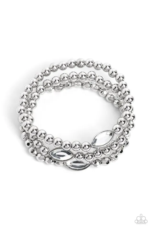 Paparazzi Jewelry Paparazzi Bracelet Twinkling Team White Bracelets Paparazzi Jewelry Paparazzi Bracelet Twinkling Team White Bracelets