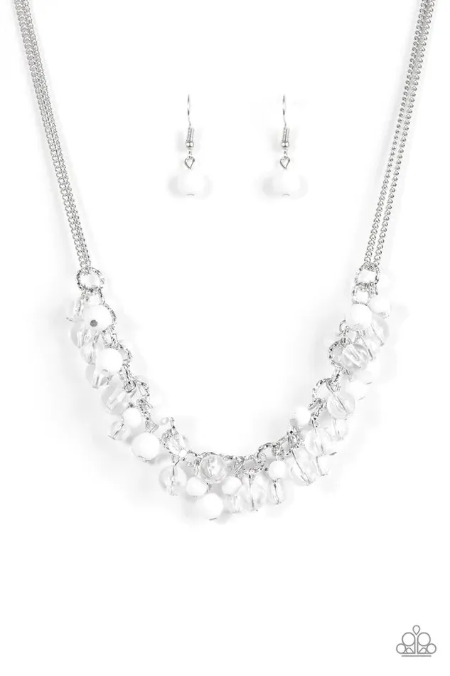 Paparazzi Jewelry Paparazzi Necklace Boulevard Beauty White Necklaces