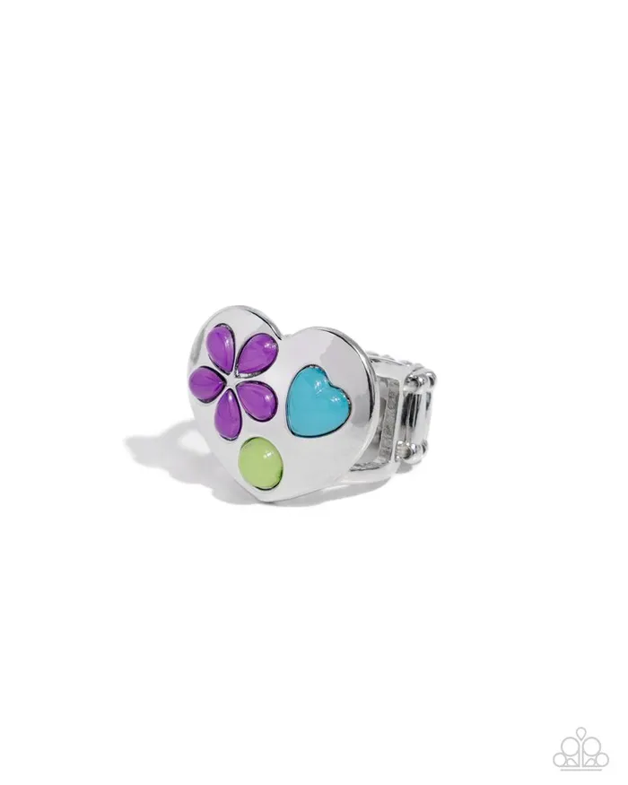 Paparazzi Jewelry Rings Paparazzi Ring Spirited Shapes Purple Paparazzi Jewelry Rings Paparazzi Ring Spirited Shapes Purple