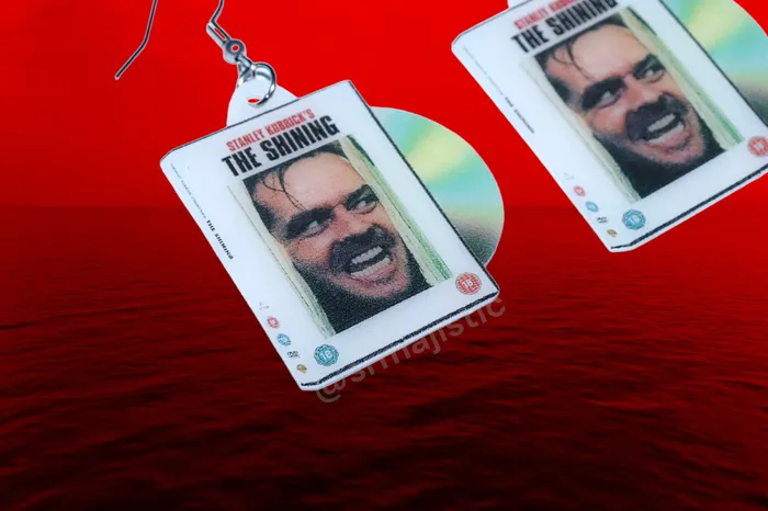 READY TO SHIP The Shining 1980 DVD 2D detailed Handmade Earrings Sam Makes Things Earrings