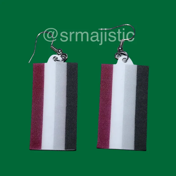 Sam Makes Things Earrings READY TO SHIP PRIDE Flag Cute 2D Handmade Earrings Sam Makes Things Earrings READY TO SHIP PRIDE Flag Cute 2D Handmade Earrings