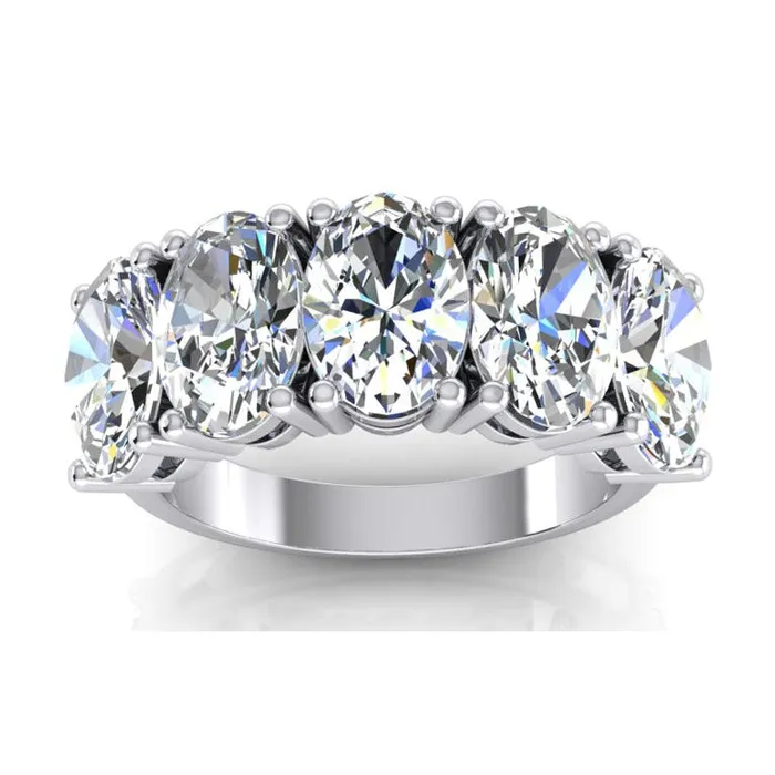 5 Stone Mined Diamond Anniversary Band Gold Oval Cut Jewelry 5 Carats HarryChadEntcom Rings 5 Stone Mined Diamond Anniversary Band Gold Oval Cut Jewelry 5 Carats HarryChadEntcom Rings