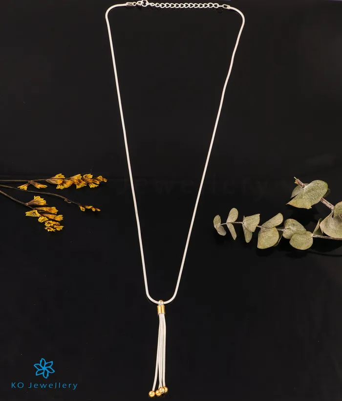 Necklaces Imported The Tassel Silver Necklace 2 tone
