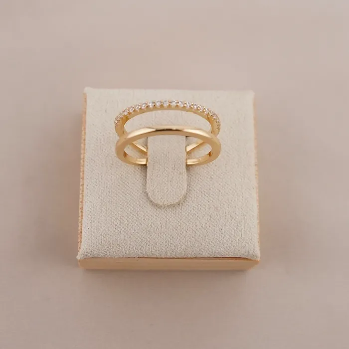 AB and J Rings 14k Gold Ring