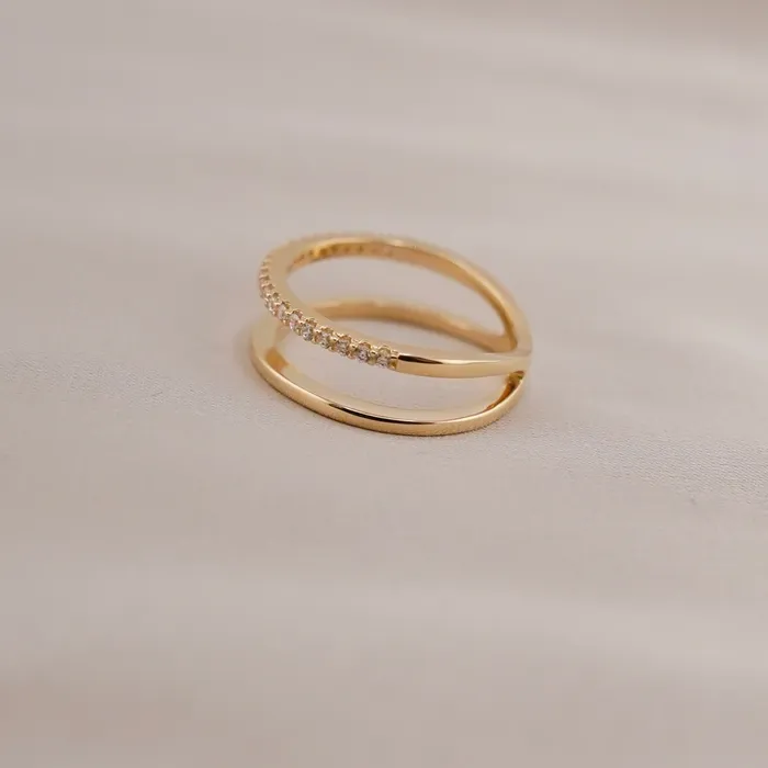 AB and J Rings 14k Gold Ring