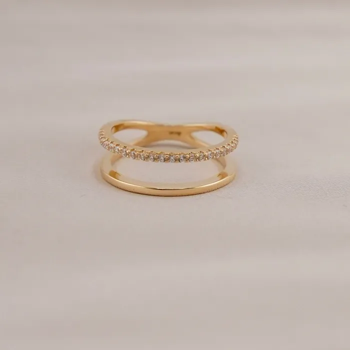 AB and J Rings 14k Gold Ring