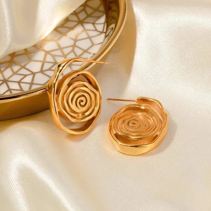 Circles Spiral Earrings Mabel Love Co Earrings