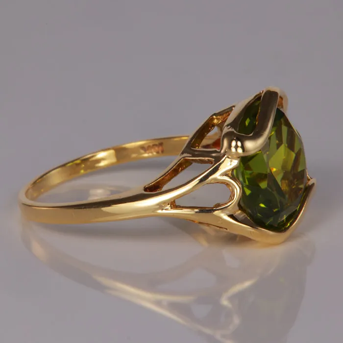 Rings Moriartys Gem Art 10K Yellow Gold Synthetic Spinel Ring