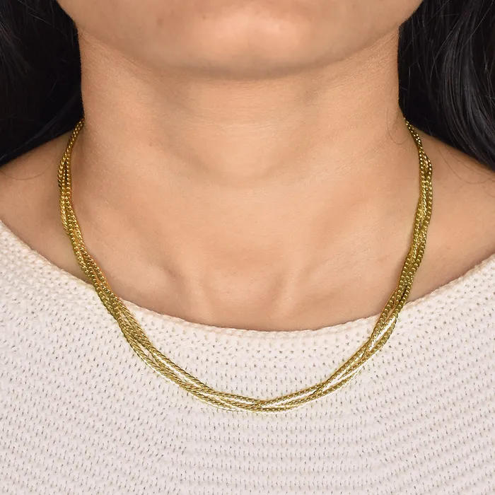Trio Twisted Necklace Upakarna Necklaces
