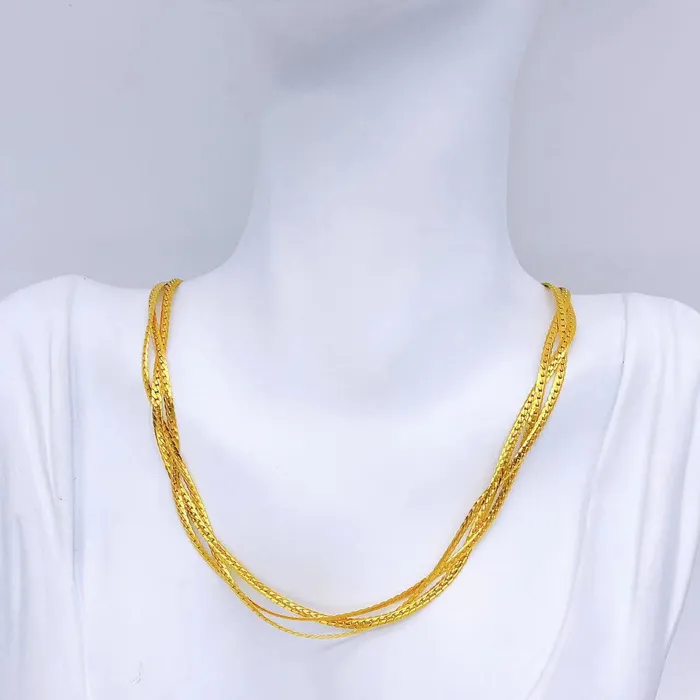 Trio Twisted Necklace Upakarna Necklaces